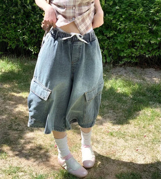 Elisa Vintage Frill Shirring Strap Nylon Shoulder Bag