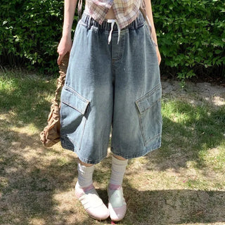 Elisa Vintage Frill Shirring Strap Nylon Shoulder Bag