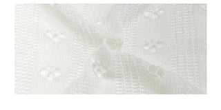 Ignis Ribbon Strap Flower Punching Loose See-Through Knit Cardigan