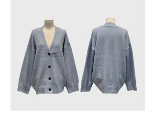 Hikari Loose Fit V-Neck Knit Cardigan