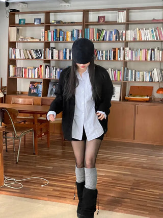 Hikari Loose Fit V-Neck Knit Cardigan