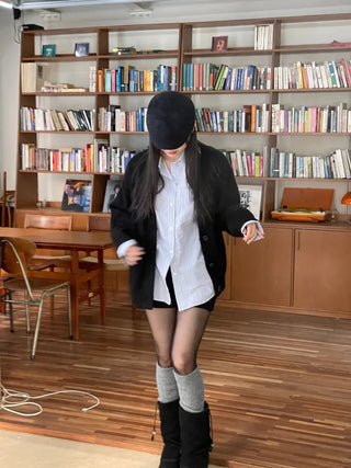Hikari Loose Fit V-Neck Knit Cardigan