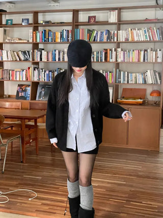 Hikari Loose Fit V-Neck Knit Cardigan