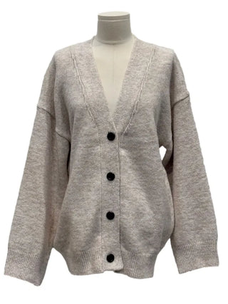 Hikari Loose Fit V-Neck Knit Cardigan