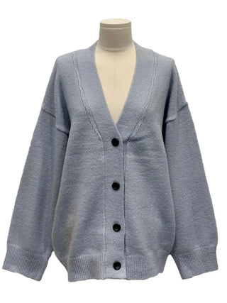 Hikari Loose Fit V-Neck Knit Cardigan