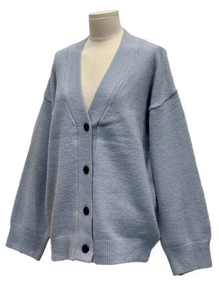 Hikari Loose Fit V-Neck Knit Cardigan
