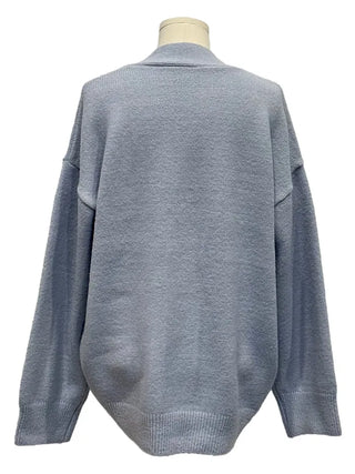 Hikari Loose Fit V-Neck Knit Cardigan