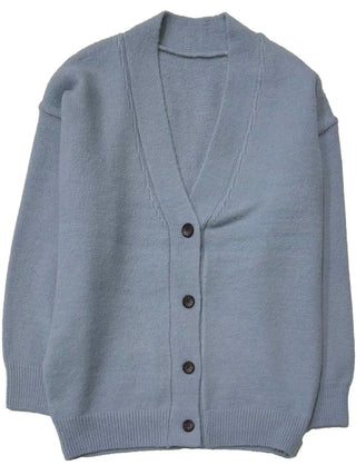Hikari Loose Fit V-Neck Knit Cardigan