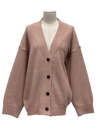 Hikari Loose Fit V-Neck Knit Cardigan