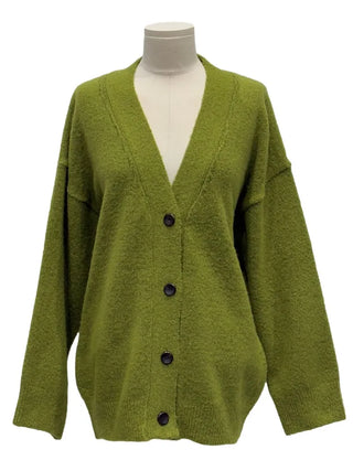 Hikari Loose Fit V-Neck Knit Cardigan