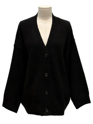 Hikari Loose Fit V-Neck Knit Cardigan