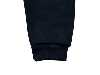 Yennie lettering fleece fur hooded zip-up