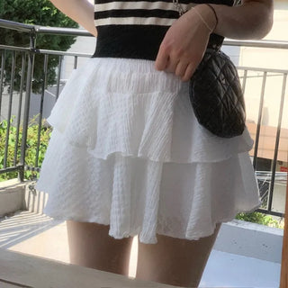 Furmin Pendant Stripe Basic Shibori Slim Crop Short Sleeve Knit