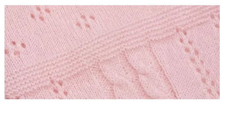 Umito Frill Vintage Flower Punching Loose Fit Wave Long Sleeve Knit Cardigan