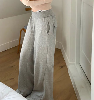 Hazel shoulder strap off-shoulder loose fit glam long sleeve rib knit