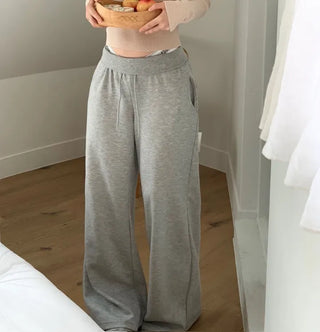 Hazel shoulder strap off-shoulder loose fit glam long sleeve rib knit