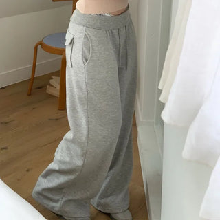 Hazel shoulder strap off-shoulder loose fit glam long sleeve rib knit
