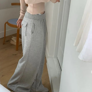 Hazel shoulder strap off-shoulder loose fit glam long sleeve rib knit