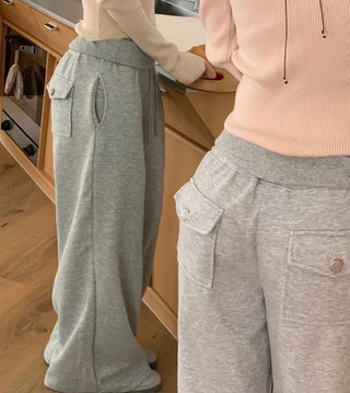Hazel shoulder strap off-shoulder loose fit glam long sleeve rib knit
