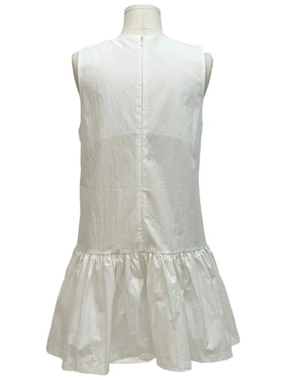 Sage Double Ribbon Strap Flare Layered Bustier Sleeveless Mini Dress