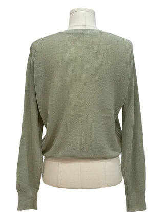 Burp-free slim fit daily button knit cardigan