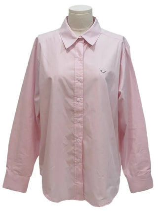 Smoothie Pastel Symbol Pendant Loose Fit Long Sleeve Cotton Shirt
