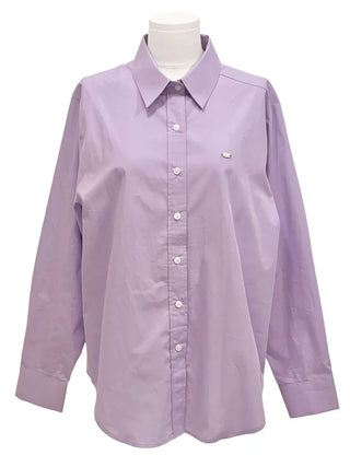 Smoothie Pastel Symbol Pendant Loose Fit Long Sleeve Cotton Shirt