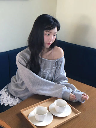 Bloomy See-Through Lace Layered Banding Skirt