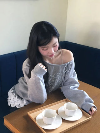 Bloomy See-Through Lace Layered Banding Skirt