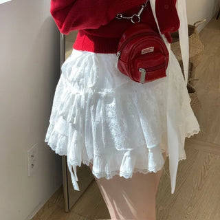 Dazzling Pendant Symbol Cut-off Fit Button V-Neck Loose-Fit Knit Cardigan