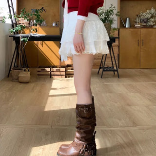 Dazzling Pendant Symbol Cut-off Fit Button V-Neck Loose-Fit Knit Cardigan