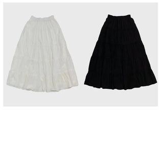 Liberi Lace Flare Banding Long Skirt