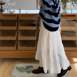 Liberi Lace Flare Banding Long Skirt