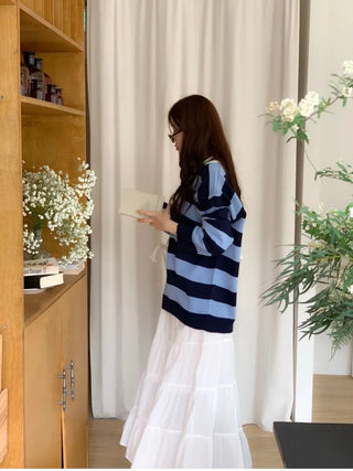 Liberi Lace Flare Banding Long Skirt
