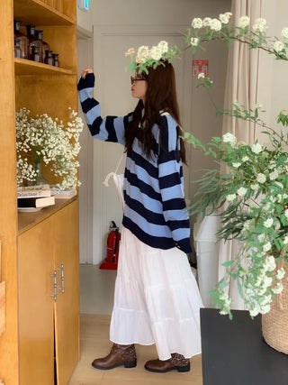 Liberi Lace Flare Banding Long Skirt