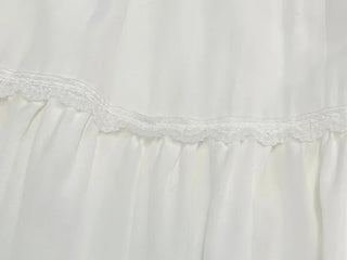 Liberi Lace Flare Banding Long Skirt