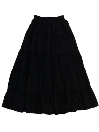 Liberi Lace Flare Banding Long Skirt