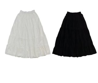 Liberi Lace Flare Banding Long Skirt