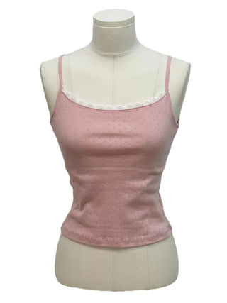 Popori Flower Punching Layered Lace Cotton Sleeveless Nashi