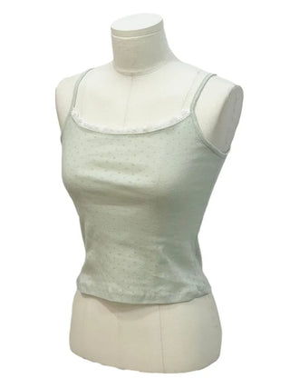 Popori Flower Punching Layered Lace Cotton Sleeveless Nashi