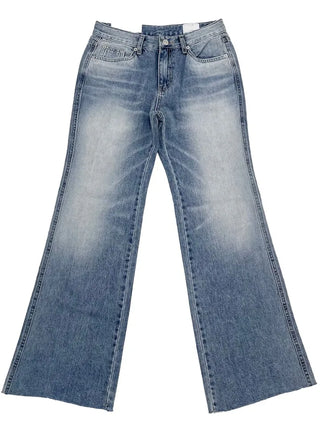 Byelo Glam Semi Bootcut Pocket Cut Denim Long Pants /2 Sizes