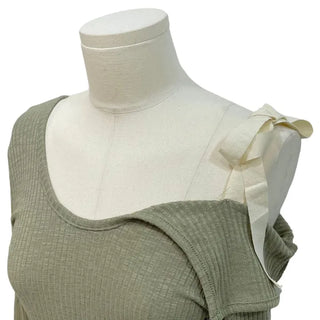 Lips Diagonal Team Ribbon One Shoulder Long Sleeve T-Shirt