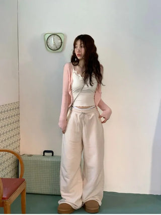 The Mute wave lace layered sleeveless bustier with built-in cap and string nasi