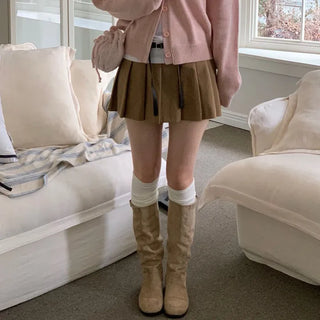 Jayin Alpaca Loose Fit V-Neck Button Wool Knit Cardigan