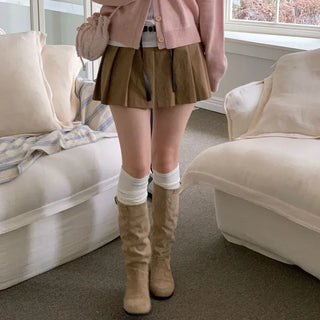 Jayin Alpaca Loose Fit V-Neck Button Wool Knit Cardigan