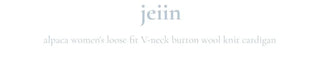 Jayin Alpaca Loose Fit V-Neck Button Wool Knit Cardigan