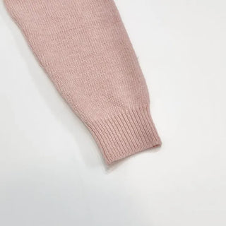 Jayin Alpaca Loose Fit V-Neck Button Wool Knit Cardigan