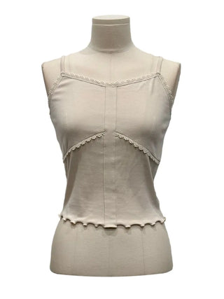 Ion embroidery lace frill layered inner sleeveless sleeveless nasi