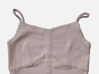 Ion embroidery lace frill layered inner sleeveless sleeveless nasi
