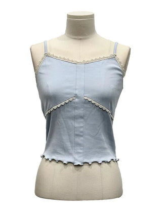 Ion embroidery lace frill layered inner sleeveless sleeveless nasi